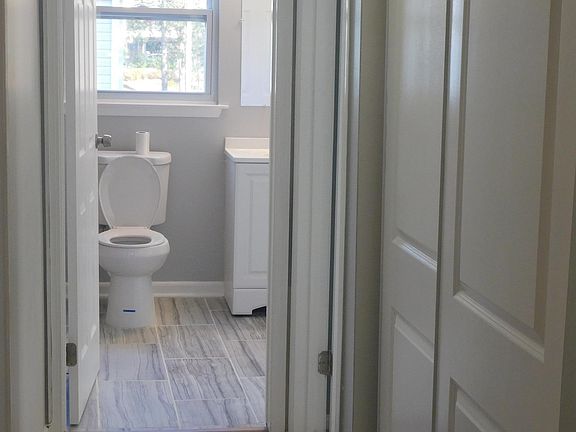 Hallway to bathroom
