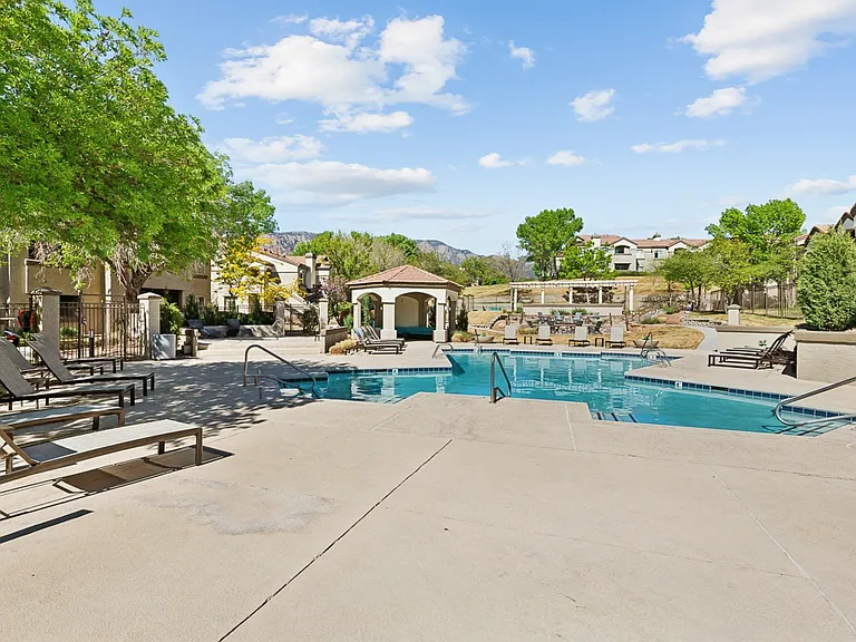 Resort-style swimming pool