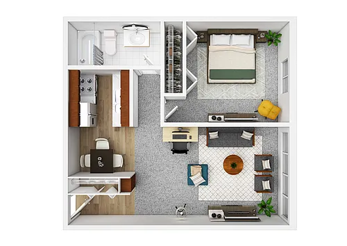 Floor plan 1 Bedroom