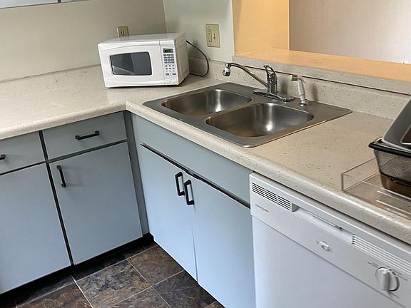 Kitchen with finished cabinets