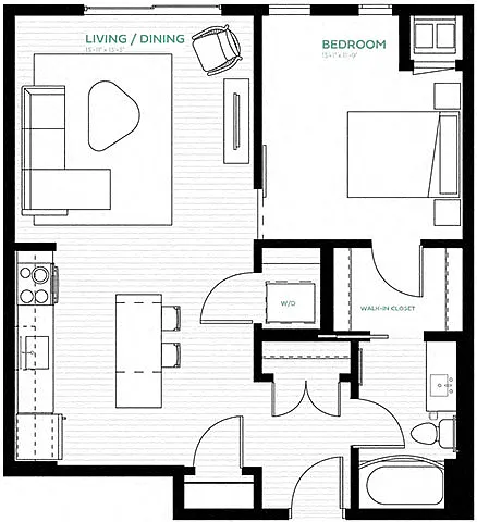 Floor plan Denim