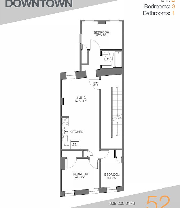 2nd image of 52 N Stockton St APT B