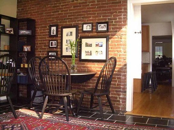 Informal dining or office area