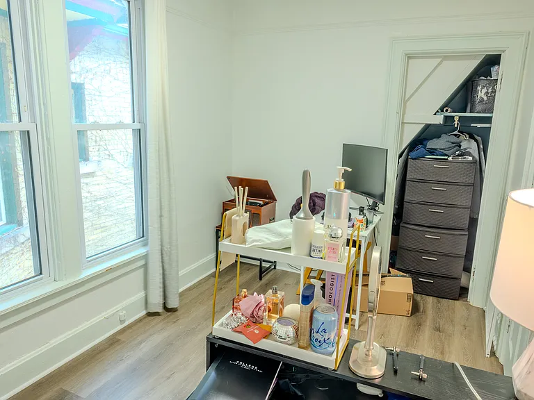 Bedroom #2 has ample storage in the closet.