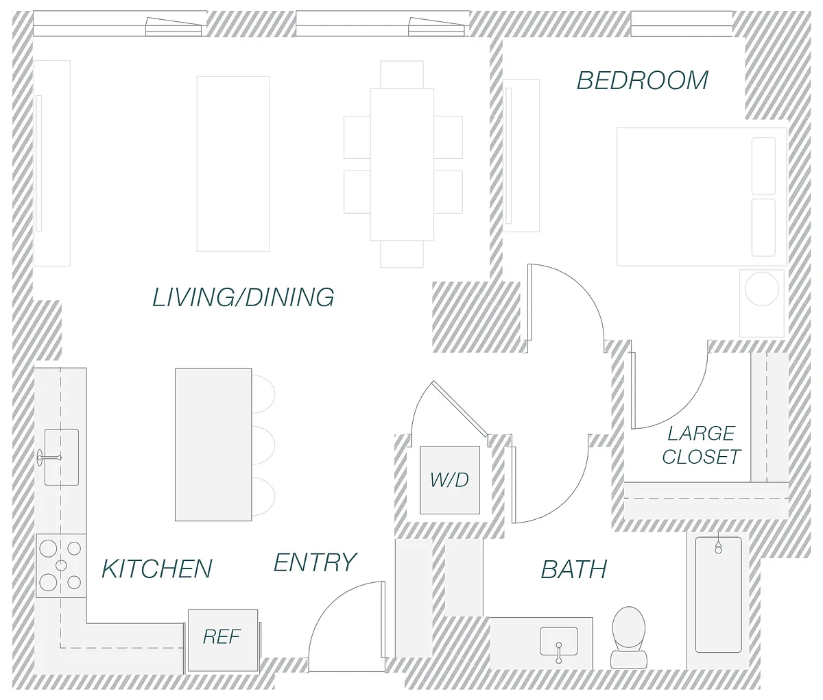 Floor plan 1-15B