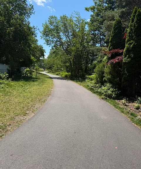Bike path along the Mystic River