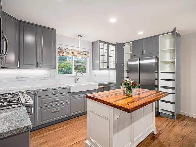 Tons of storage in custom cabinets