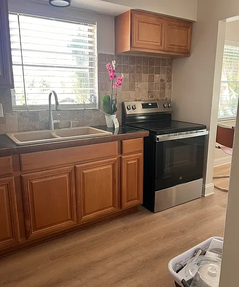 kitchen with new appliances