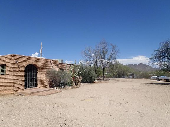 View of driveway down to arena