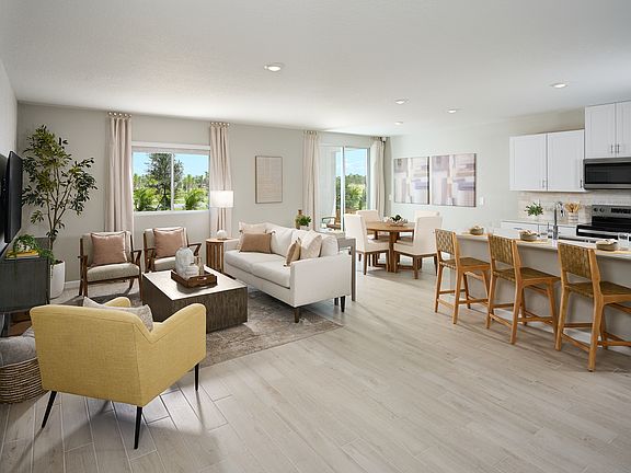 The Essex floorplan modeled at Terra Lago.