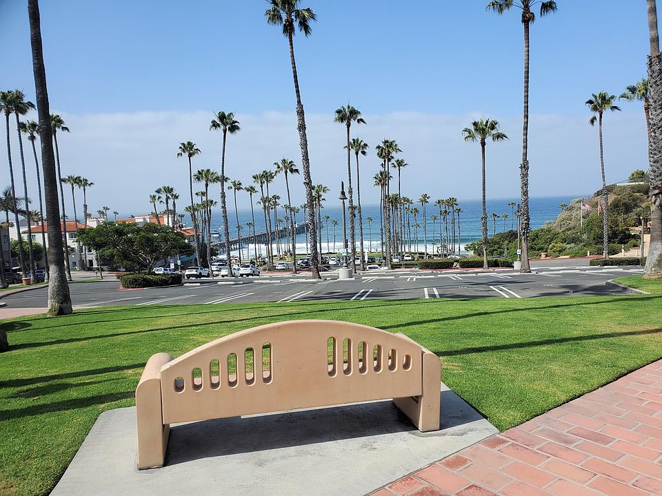 surf check a few steps around the corner from unit.. beach trail, coffee, restaurants, bars, shops by the pier and right up the street on Avenida Del Mar