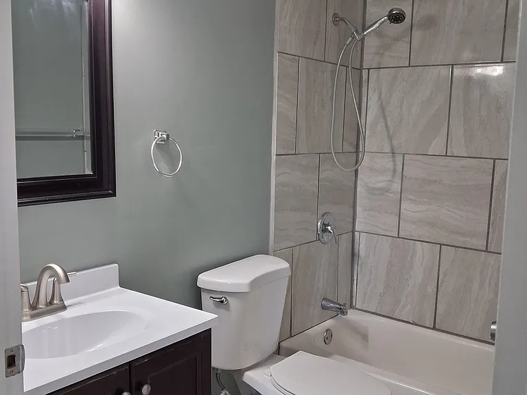 newly redone bathroom