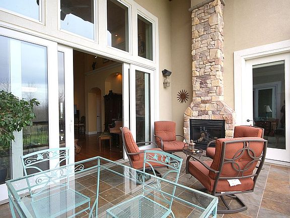 Back Deck with Fireplace
