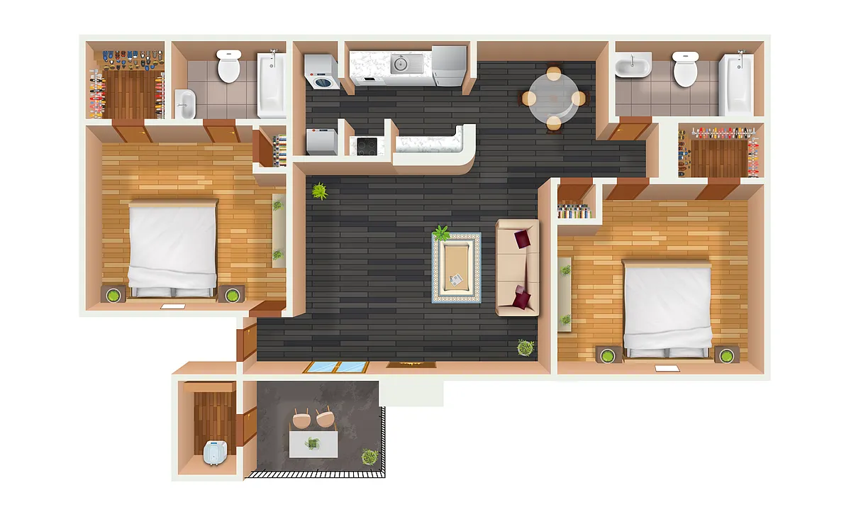 Floor plan 2X2