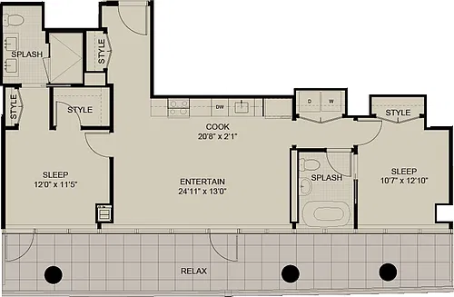 Floor plan Penthouse 1