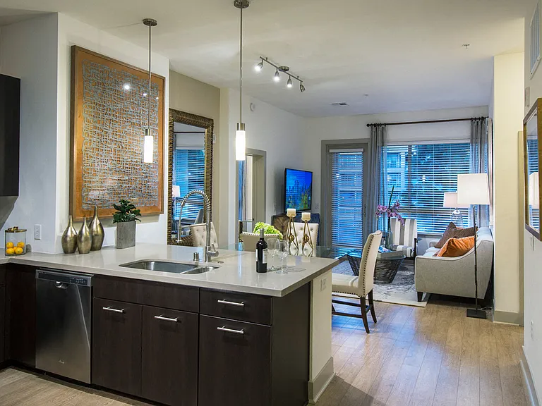 Gourmet kitchens equipped with stainless steel appliances