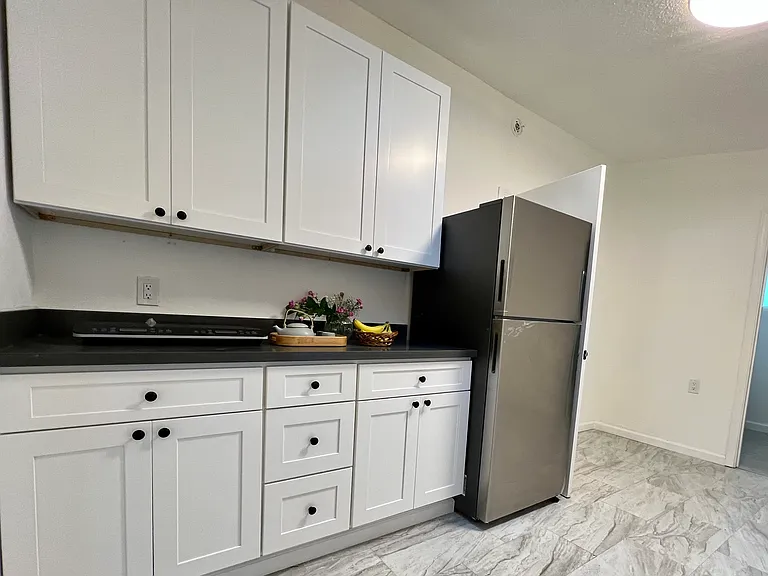 Modern wet bar kitchenette with brand new appliances