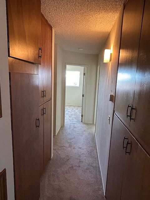 Hallway with lots of storage