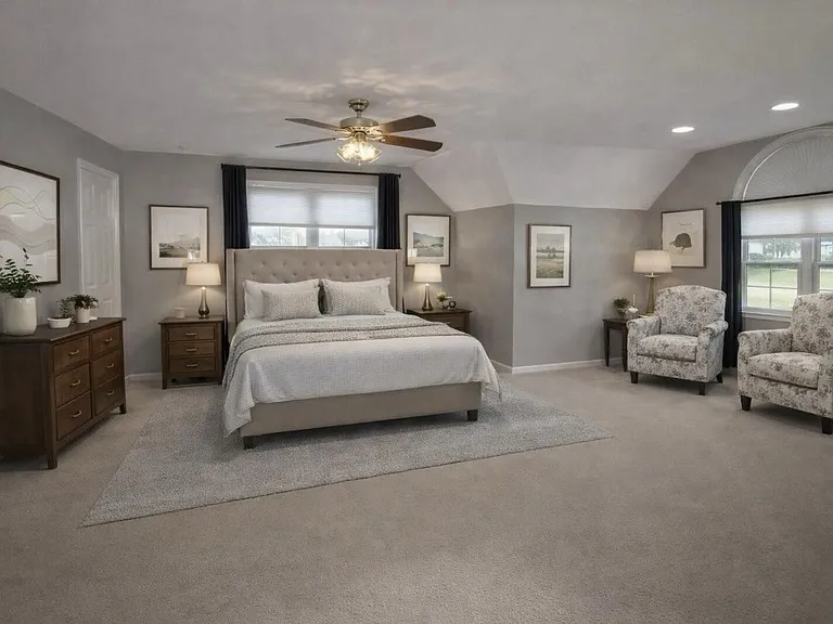 Master Bedroom - two large closets and two smaller storage areas