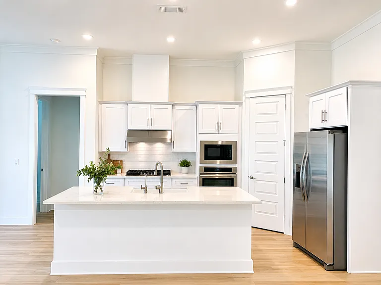 Chef's gourmet kitchen featuring brand new appliances