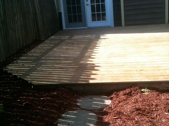new deck and french doors