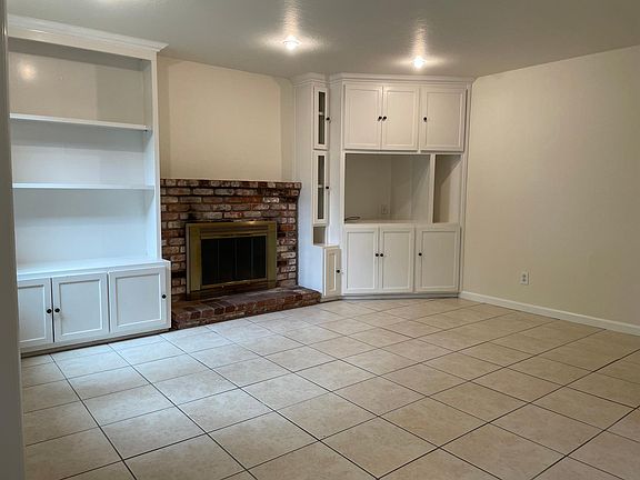 Living room with fireplace