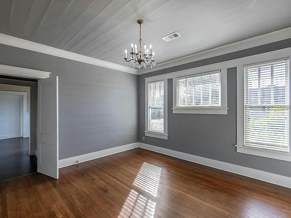dining room with entrance to kitchen