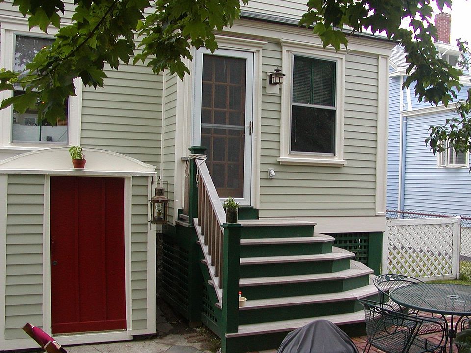 back yard and patio