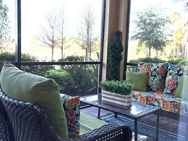 Screened in Patio overlooking T box