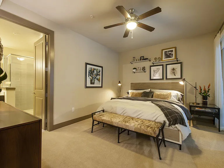 Clean design with cozy touches.