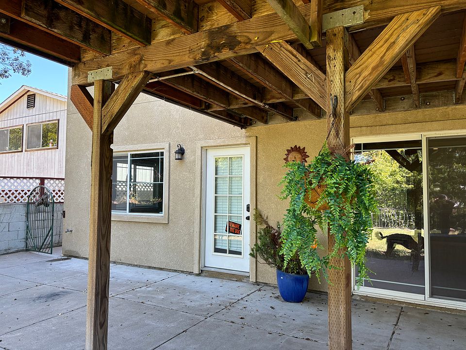 private entrance and sliding back door to the apartment