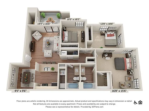 Floor plan 3x2AR1 T2-3x2