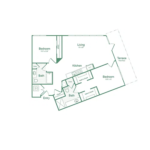 Floor plan Two Bedroom B5
