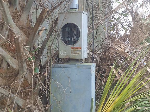 Power pole meter box panel