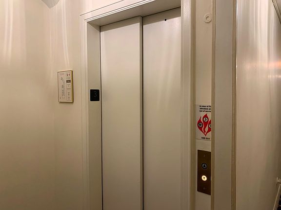 This charming vintage building offers an elevator.