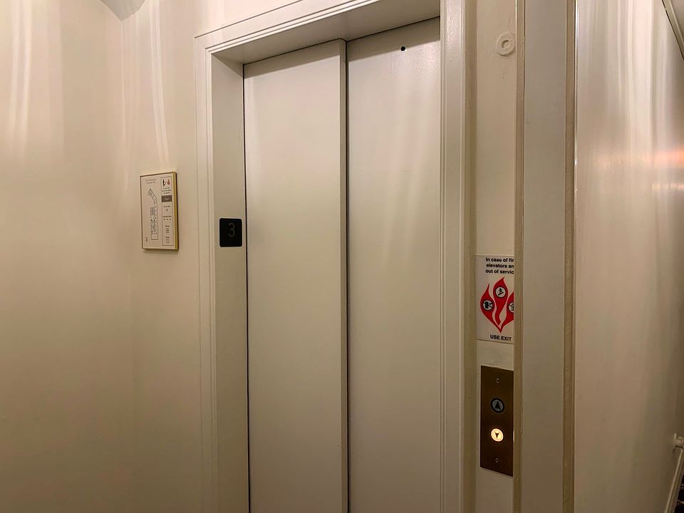 This charming vintage building offers an elevator.