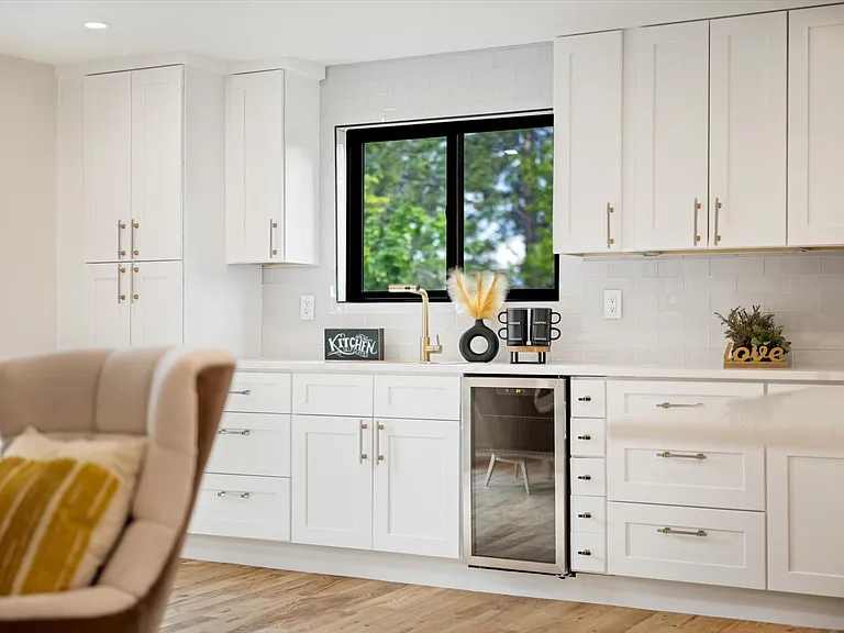 Coffee bar and wine cooler