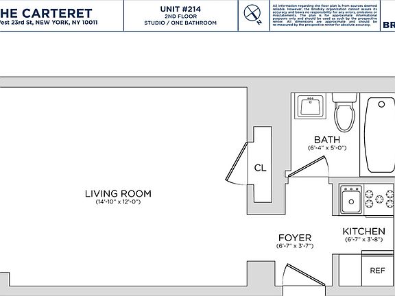 2nd image of 208 W 23rd St APT 214
