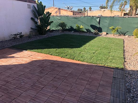 Private backyard