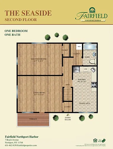 Floor plan The Seaside - Waterview