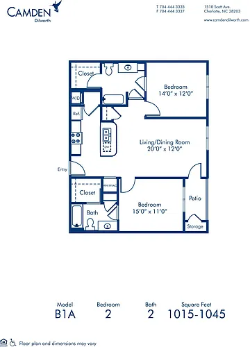 Floor plan B1A