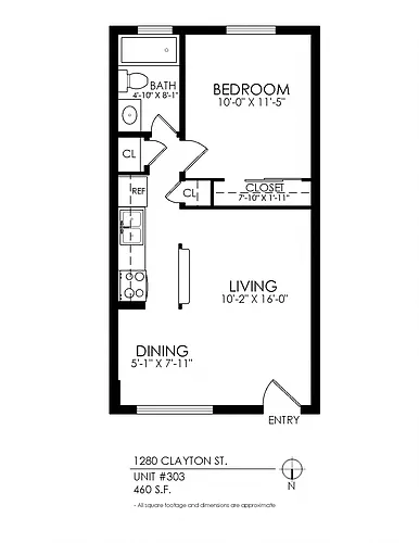 Floor plan 1 Bedroom x 1 Bathroom