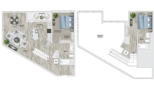 Floor plan A14L - Loft