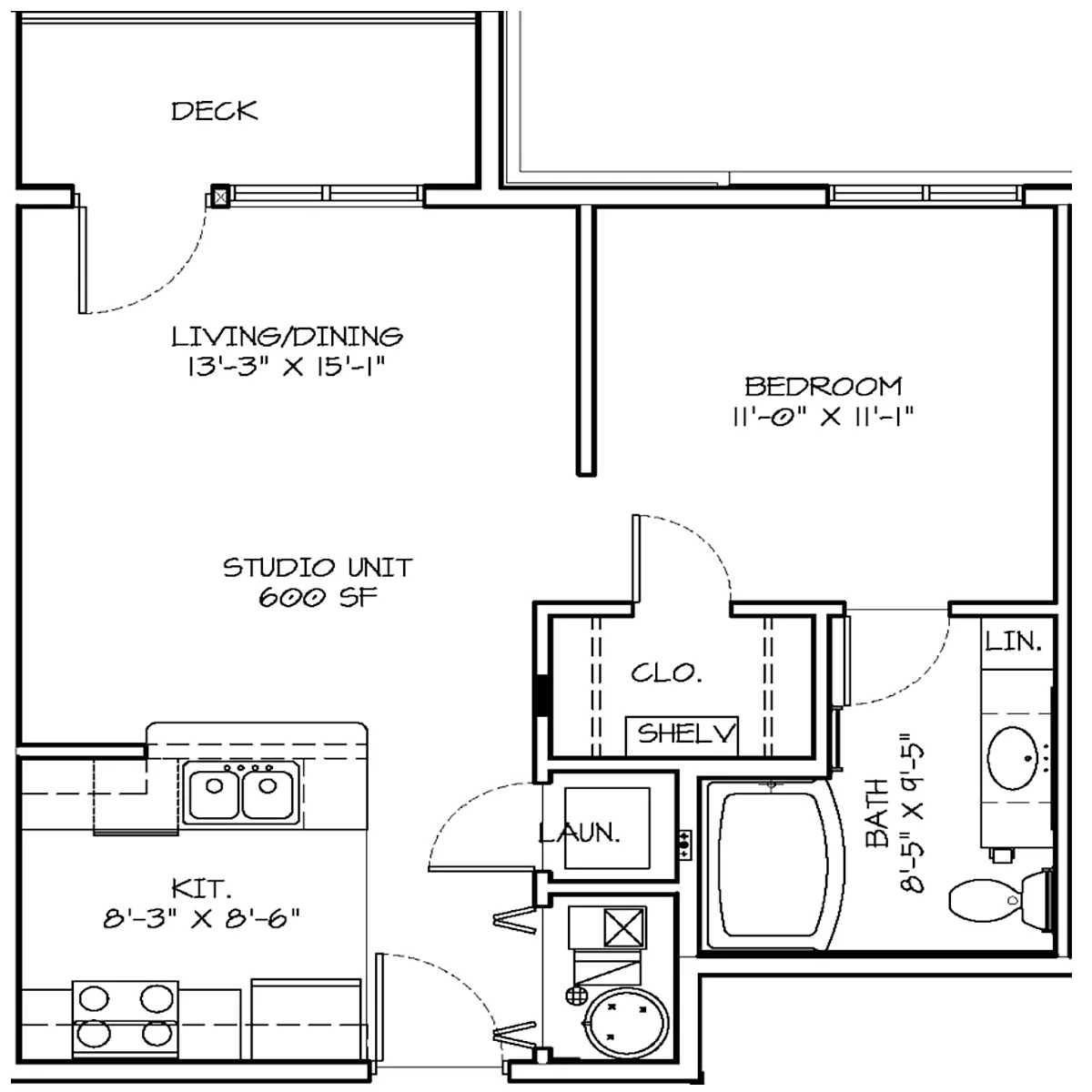 Floor plan Studio
