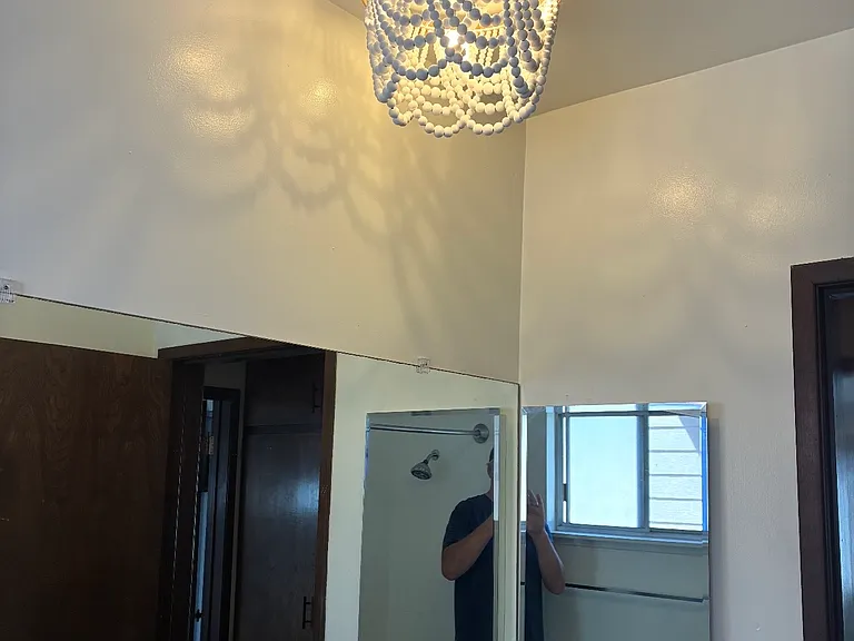 New lighting in bathroom