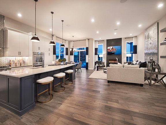 Foyer leads to open concept floor plan