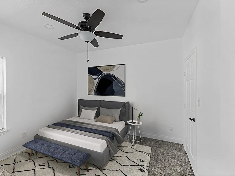 Bedroom 2. This image shows a virtually furnished space. Bedrooms come unfurnished.
