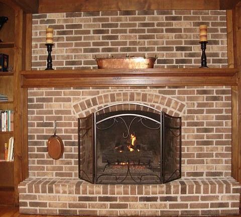 Gas Log Fireplace In Family Room