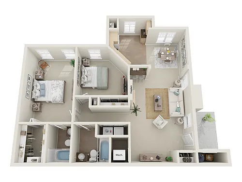 Floor plan The Serene