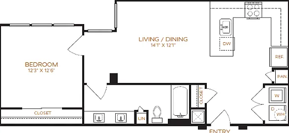 1 Bedroom | 1 Bathroom | 750 Sq. Ft. | Income Restricted 1 Bedroom | 1 Bathroom | 750 Sq. Ft. | Income Restricted